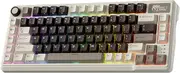 RK ROYAL KLUDGE L75 Gasket Mount Mechanical Keyboard w/Knob/Macro Keys & Touchable Nameplate, Tri-Mode BT/2.4G/USB-C 75% TKL Wireless Keyboard, Hot Swappable, Pro Software, Massive 8000mAh Battery