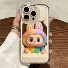 Labubu 3D Transparent Phone Case Cover For iPhone 11 12 13 14 15 16 Pro Max