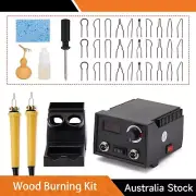Multifunction Wood Burning Kit Pen Tool Pyrography Machine Burner Craft Set DIY