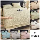 Thicken Plush Mattress Cover Bed Cover Stretch Fitted Sheet Mattress Protector