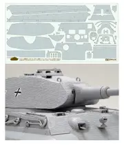 Tamiya 1/35 Zimmerit Coating King Tiger Porsche Turret 12649