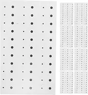 Kisangel 20pcs Fake Stickers Halloween Face Stickers Tie Brackets Temporary Boys Temporary Stencils Facial Decals Bands Eye Beads Bait Paper Black