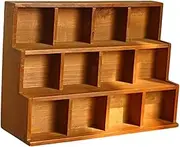 Wood Ladder Lattice Bracket, Display Rack Miniature Figurine, Display Sturdy Wall Mounted Shelf Floating Shelf for Jewelry, 38cmx13cmx27cm