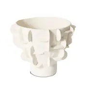 E Style Adora Vessel Porcelain Flower Vase Centerpiece Home Decor 33cm White