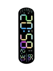 Color Digital Wall Clock Large Screen Digital Wall Clock Adjustable Brightness