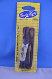 2 PAIR CORDO HYDE DRESSED WAXED SHOE LACE,STRINGS-24" CORDOVAN COLOR MADE IN USA