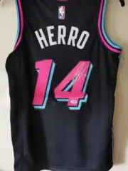 Signed Tyler Herro Miami Heat Vice Nights Nike Swingman Rookie Jersey PSA COA