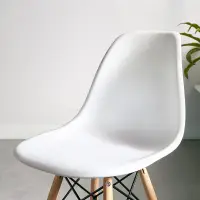 在飛比找松果購物優惠-北歐風白色餐椅 簡約單人靠背小戶型家用塑料餐桌椅 (8.3折