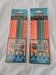 2 PACKAGES OF 10 DEGREE EMPIRE BEROL BLAZING WRITERS PENCILS COOL COLORS NEW