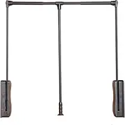 Drop-Down Wardrobe Hanging Rails, Retractable Drop-Down Wardrobe Hanging Rods, Saving Space, 30kg Load-Bearing (Size : 600-830mm)