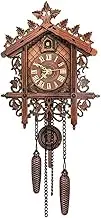 Handcrafted Wood Cuckoo Wall Clock Cuckoo Clock for House Home Decor (Size : A)