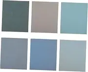MUCKLILY 6 Sheets Wet Dry Sandpaper Assortment Kit Precision Grits Versatile Abrasive Paper for Sanding Projects