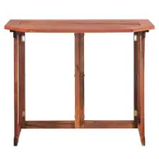 Outdoor Bistro Table Rustic Style Acacia Wood Folding Balcony Garden Furniture