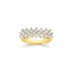 Alora 10ct Gold 1 Carat Tw Lab Grown Diamond Two Row Ring