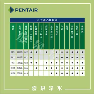 【夏泉淨水】除水垢餐飲用濾心，MH2濾心，Pentair Everpure MH2，美國原裝進口商業用濾心，平行輸入品。