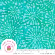 BERMUDA 4359 36 Sea Blue Green Aqua Floral MODA BATIKS Quilt Fabric