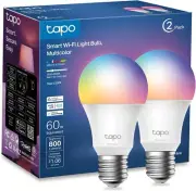 TP-Link Tapo Smart Light Bulbs 16M Colors RGBW Dimmable Compatible with Alexa...