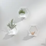 Living Room Shelf - White Wall Shelf - 272916cm, Set of 3