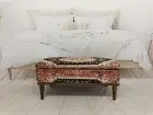Hidden storage, Ottoman bench, Bohemian bench,Footstool bench, Mudroom organizer