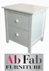 KADO FULLY ASSEMBLED QUALITY BEDSIDE CHEST TABLE HARDWOOD TIMBER IN WHITE