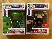 Funko POP MOTU He-Man Slime Pit 2020 ECCC & Ninjor 2020 NYCC shared sticker lot