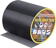 uxcell 1 Pcs 6" x15' Butyl Joist Tape for Decking Self-Adhesive Flashing Tape, Black