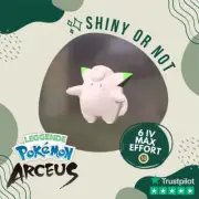 Clefairy Shiny ✨ Legends Pokémon Arceus 6 IV Max Effort Custom OT Leggende