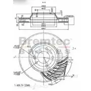 Bremtec Euro-Line GeoZinc Coated Brake Rotor - BDR16110LEL