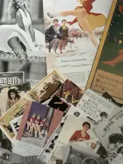Junk Journal Ephemera vintage looking magazine advertisements book & cutouts Lot
