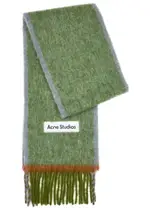 Acne Studios Vally Alpaca-blend Scarf - Green ONE SIZE