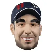 Ghoulish Productions Checo SP11 Adult Latex Head Mask Famous Mexican Formula One