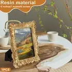 Picture Frame Antique Leaf Embossment Photo Frame with Protection Glass EQ