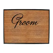 Groom Text Married - Funny Novelty Doormat Man Cave Floor mat