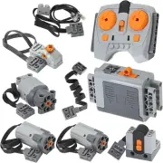 Zylopa 9Pcs Technic-Motor Power-Function Kit Ir-Receiver-Remote-Control AA Batte
