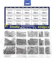 Compression Springs Springs Metal Springs 450pcs Spring Set Set, Return Springs Assorted, Assorted Size Mini Springs，304 Stainless Steel Steel Return Springs for Home Repairs & DIY