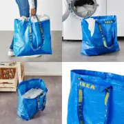 IKEA FRAKTA Medium Reusable Tote Bag Shopping Grocery Laundry Storage Travel