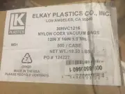 Elkay Plastics 30NVC1216 3 mil Co-Extruded Vacuum Pouch, 12" x 16", Clear (NEW)