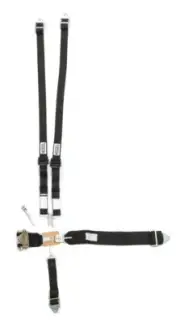 5-Pt Harness HANS Alum. LL USD Ratchet Adj Black HOOKER HARNESS 52110