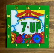 15" 7 Up Square Replacement Clock Face for Pam Clock FREE SHIP