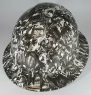New Full Brim Hard Hat Custom Hydro Dipped PISTONS & SKULLS. Free Shipping