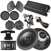 Memphis Audio Harley Davidson Direct OEM Kit 4 Channel Amplifier 6.5" Speaker
