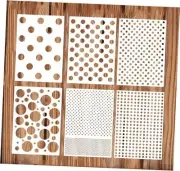 6Pcs Reusable Dots Painting Stencils,Plastic Art Craft Circle Pattern