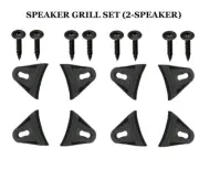 x8 Speaker Grill Mounting Clamp Clips & Screws for Waffle Mesh Sub-Woofer Covers