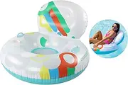 Monsoon [Fiesta] Inflatable Pool Floats Adults 36" Float River Raft Swimming Lounger with Backrest Cupholder