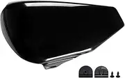 Battery Cover Motorcycle Left Battery Side Fairing Cover Steel Fit For Harley Davidson Sportster Custom XL1200C Iron XL883N 2004-2013 Battery Terminal Cover