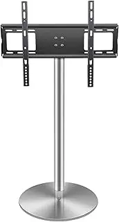 TV Stand Base Floor TV Stand Mount Universal TV Stand with Round Stainless Steel Base Swivel TV Stand Base Height Adjustable TV Stand for 37 to 75 Inch TVs Tv Stand Mount (Size : L)