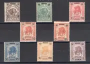 Somalia 1926 Elefanti e leoni soprast., serie n° 73/80. Certificato: Biondi. Cat