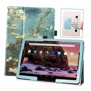 Case for All-New Amazon Fire HD 10 & 10 Plus Tablet (13th / Z - Almond Blossom