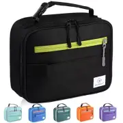 Insulated Lunch Bag, Lunch Box Kids Double Zipper Kids Lunch Bag,Sturdy Soft