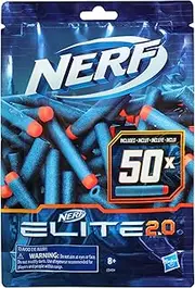 Nerf Elite 2.0 - 50 Dart Refill Pack - Compatible With All Nerf Elite Blasters - Outdoor Games And Toys For Kids - Boys And Girls - E9484 - Ages 8+